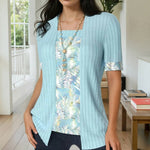 Elegancka Patchworkowa Bluzka