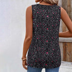 Tank Top W Stylu Vintage Z Kwiatowym Nadrukiem