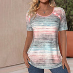 T-Shirt W Paski Vintage