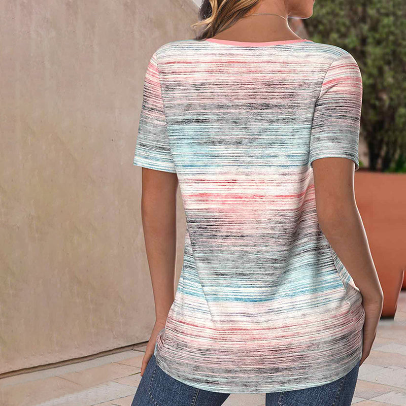 T-Shirt W Paski Vintage