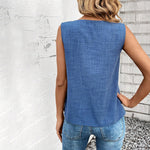 Casualowy Tank Top W Stylu Vintage