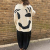 Sweter Z Dzianiny W Stylu Smiley