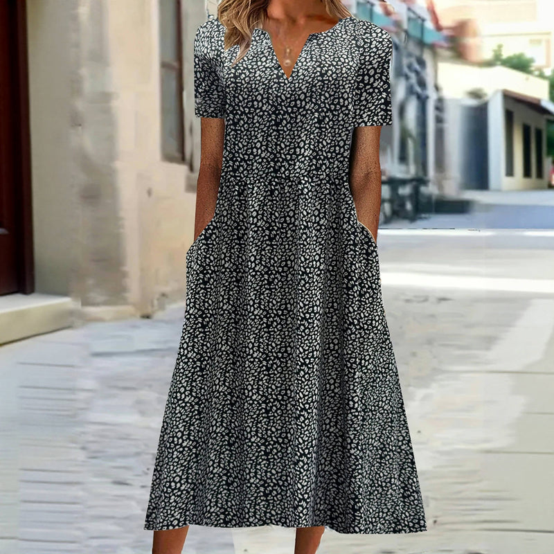 Swobodna Sukienka W Stylu Vintage