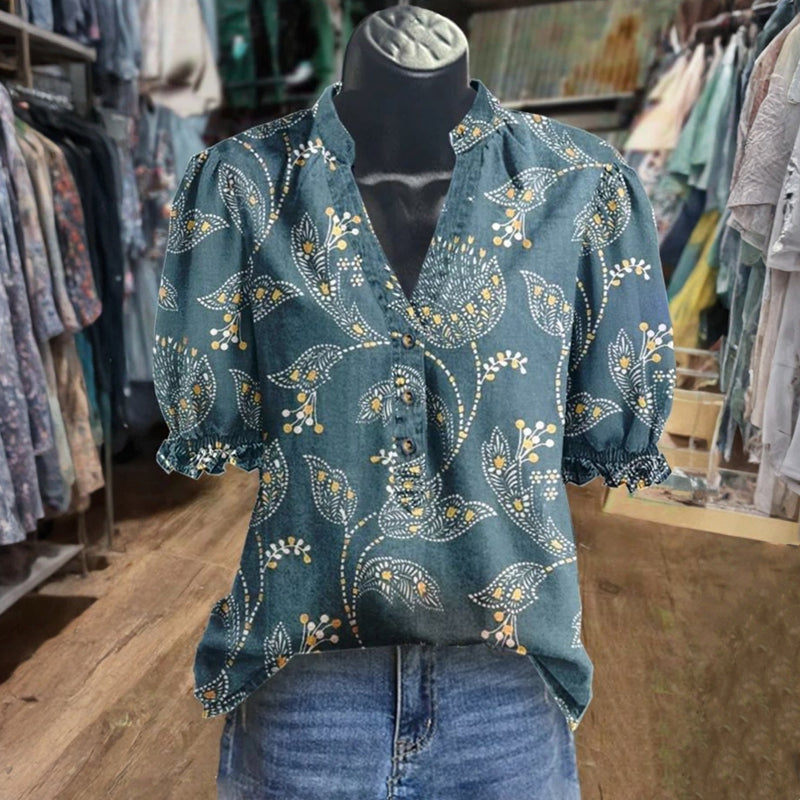 Vintage Kwiatowa Bluzka