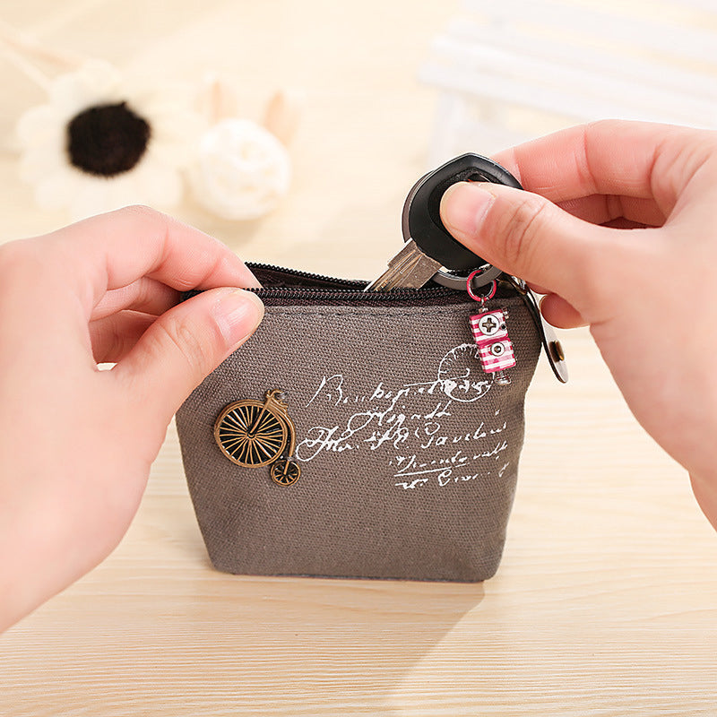 Vintage Canvas Coin Torebka