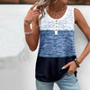 Swobodny Blok Kolorowy Tank Top