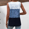 Swobodny Blok Kolorowy Tank Top