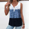 Swobodny Blok Kolorowy Tank Top