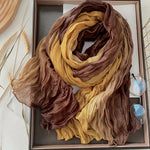 Szal Vintage W Stylu Color Block