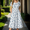 Vintage Kwiatowa Sukienka