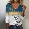 T-Shirt Z Nadrukiem W Stylu Vintage Motyl