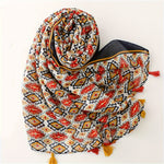 Szalik W Stylu Vintage Bohemian
