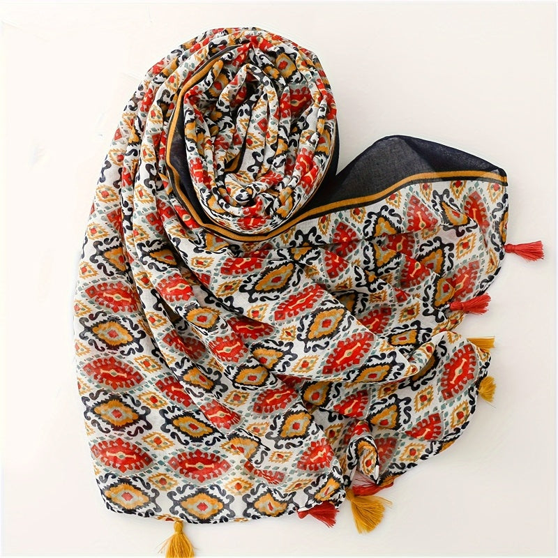 Szalik W Stylu Vintage Bohemian