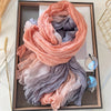 Szal Vintage W Stylu Color Block