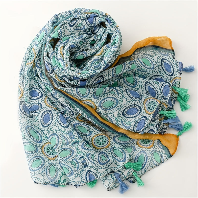 Szalik W Stylu Vintage Bohemian