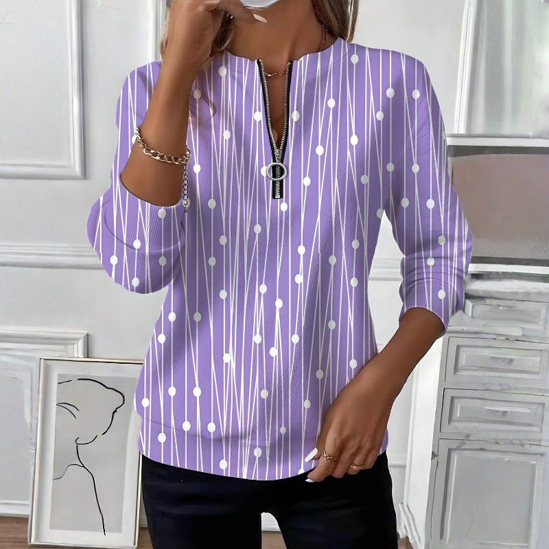 【Długie Rękaw】 Swobodna Bluza W Stylu Vintage