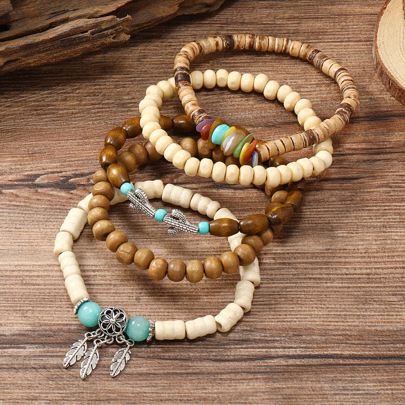 Vintage Bohemian Bransoletka Z Koralikami