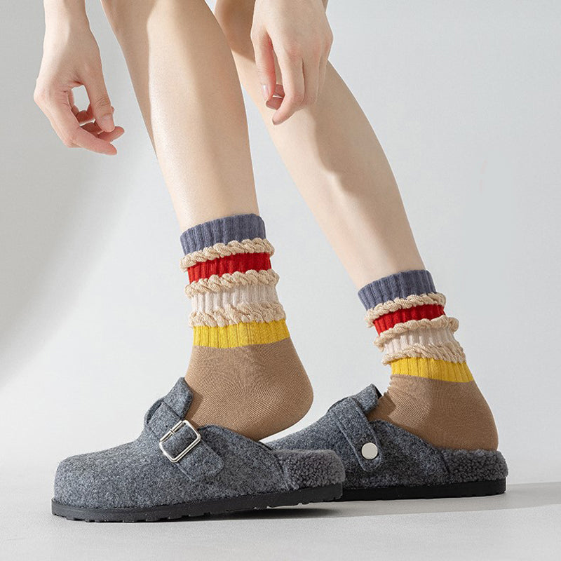 Kolorowe Skarpetki W Stylu Vintage