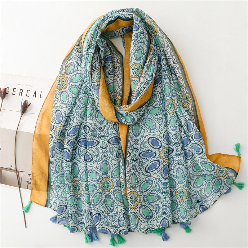 Szalik W Stylu Vintage Bohemian