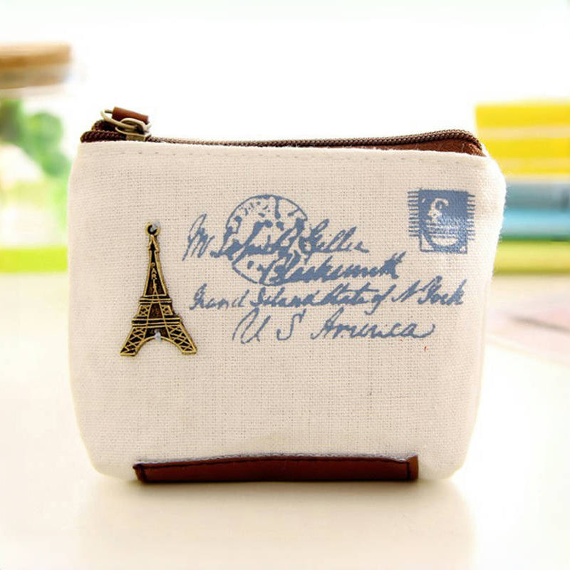 Vintage Canvas Coin Torebka