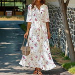 Sukienka Koszulowa W Kwiaty W Stylu Vintage