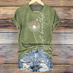 T-Shirt Z Nadrukiem W Stylu Vintage