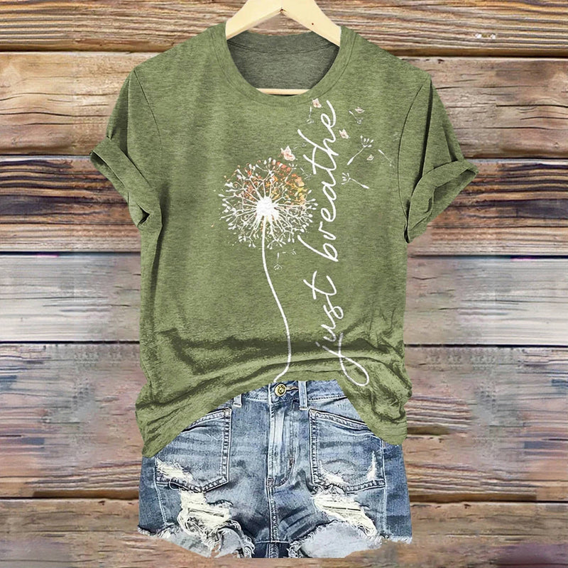 T-Shirt Z Nadrukiem W Stylu Vintage