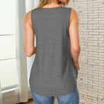Casualowy Jednolity Kolor Tank Top