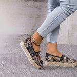 Wsuwane Buty Na Platformie W Stylu Vintage