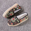 Wsuwane Buty Na Platformie W Stylu Vintage