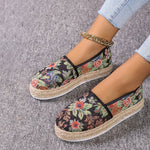 Wsuwane Buty Na Platformie W Stylu Vintage