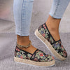 Wsuwane Buty Na Platformie W Stylu Vintage