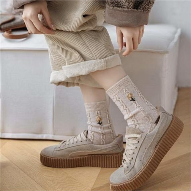 Zestaw 5 Par Skarpetek W Stylu Vintage